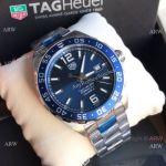 Super Clone Tag Heuer Formula 1 Calibre 5 Blue Ceramic Bezel Stainless Steel 43mm
